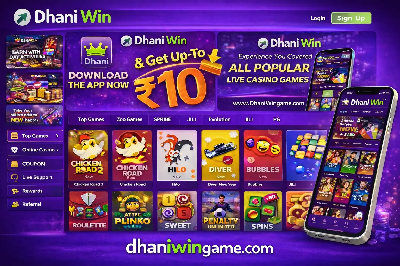 Dhani Win Login - Register and Download App